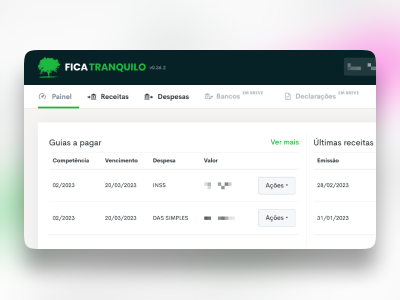 Fica Tranquilo Contabilidade Online - Plataforma