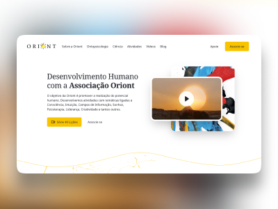 Associação Oriont - Site Institucional